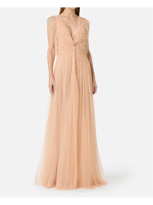 RED CARPET DRESS ELISABETTA FRANCHI | AR80J62E2EA1 nude